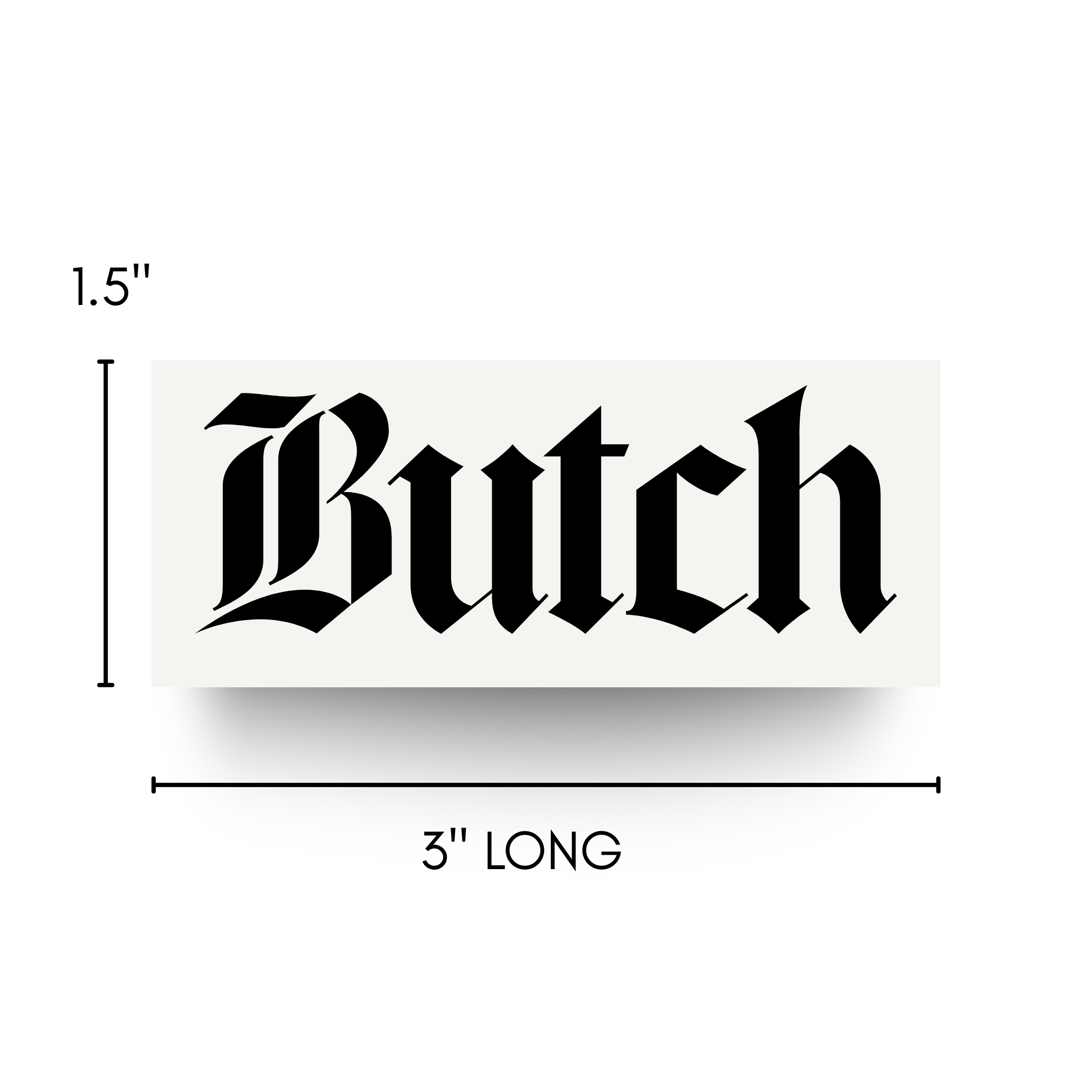 "BDB" Temporary Tattoos