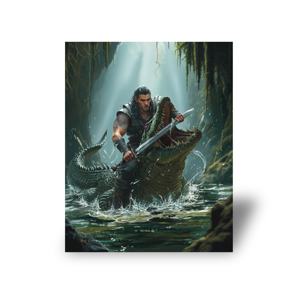 "Merc and the Balas" Autographed 8x10 Unframed Art Print