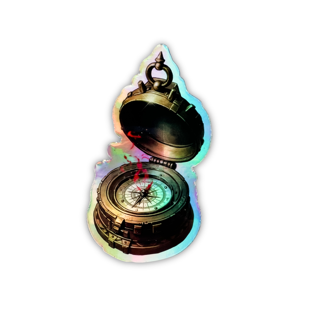 “Compass" Holographic Sticker