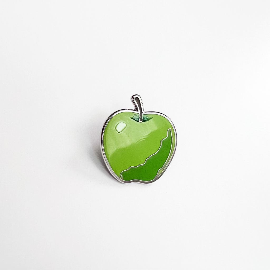"Z's Green Apple" Enamel Pin