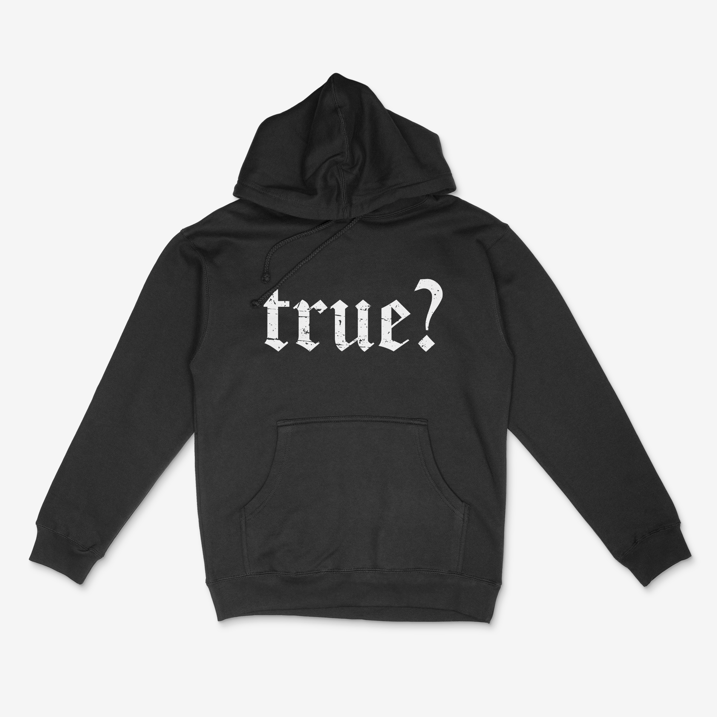 "True?" Heavyweight Unisex Pullover Hoodie
