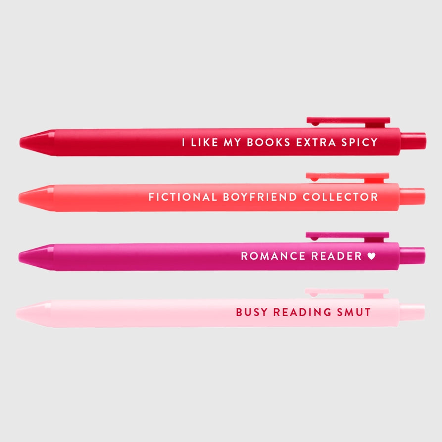 Spicy Bookish Pens - Set of 4
