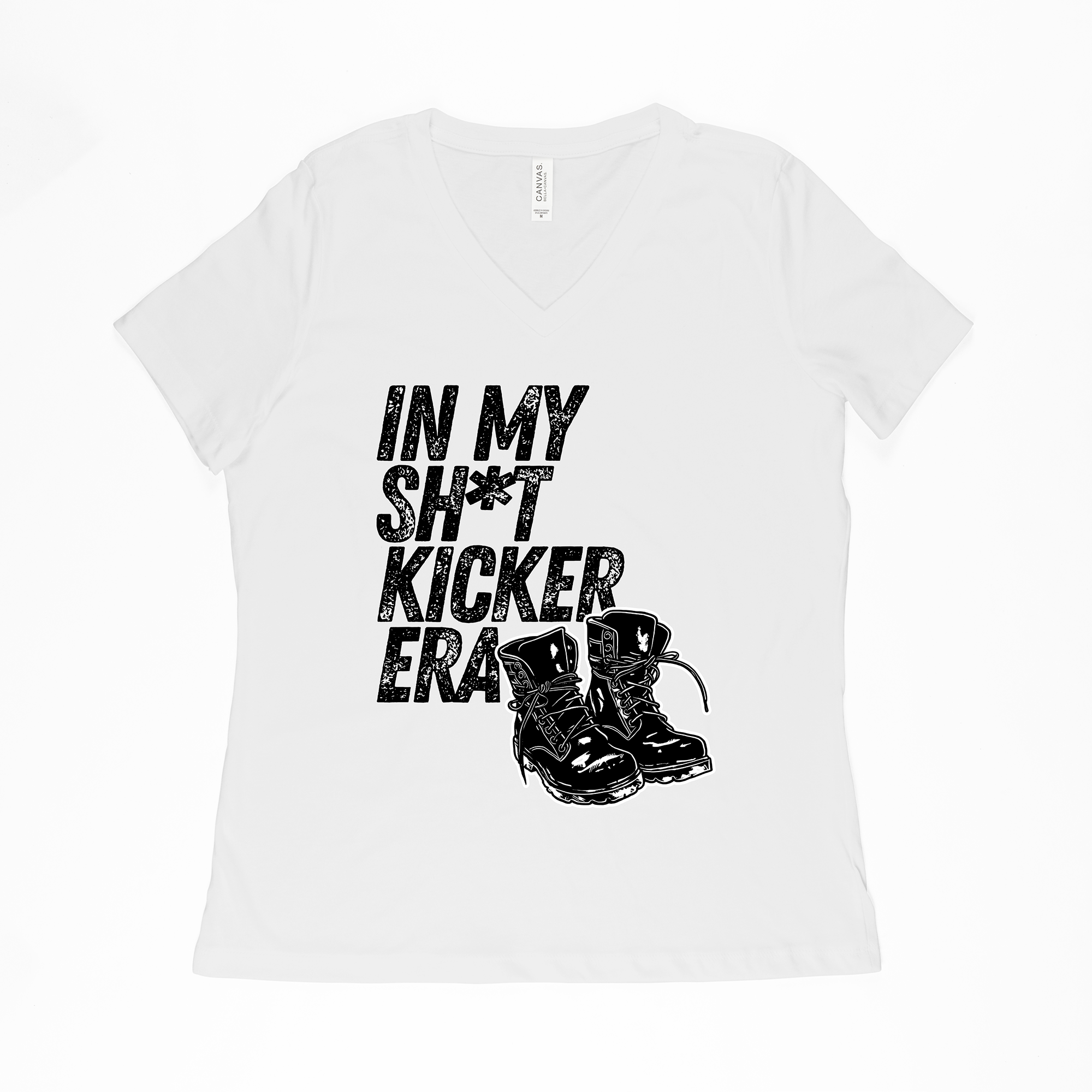 "Sh*t Kicker Era" Women's Relaxed Fit V-neck